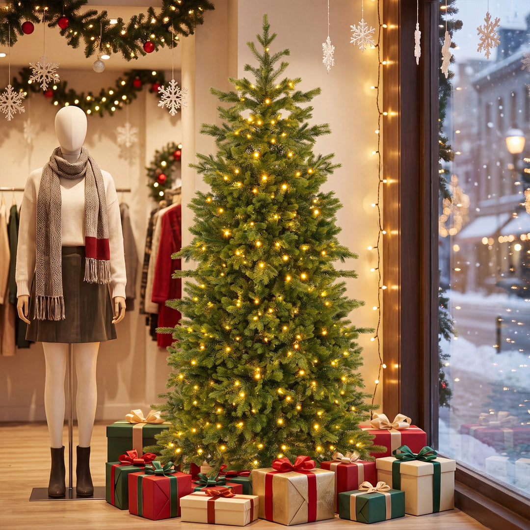 6 FT Pre-Lit Christmas Tree with 250 Dimmable LED Lights