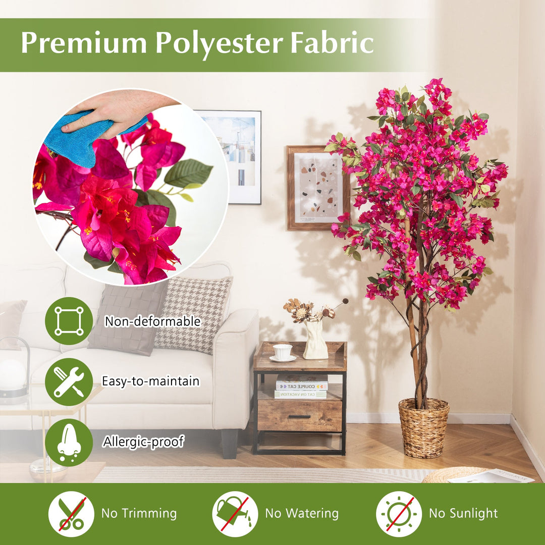 6 Feet Artificial Bougainvillea Tree with 910 Flowers