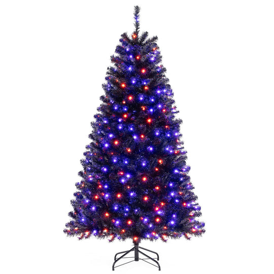 6/7/8 Feet Artificial Christmas Tree with 6 Lighting Modes and Spooky Sounds