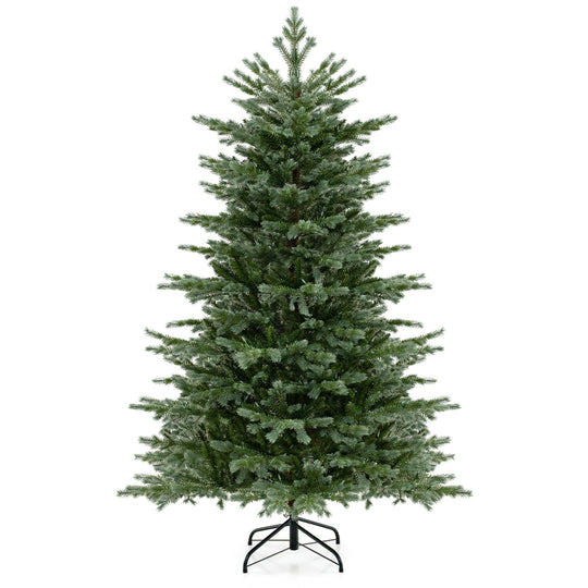 5/6/7 Feet Artificial Christmas Tree with 1426/2116/3156 Lush PVC and 200/300/400 Warm White LED Lights