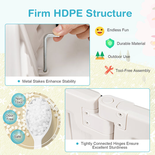 6 Feet Kids Oval Sandbox with Built-in Corner Seat and Bottom Liner-White