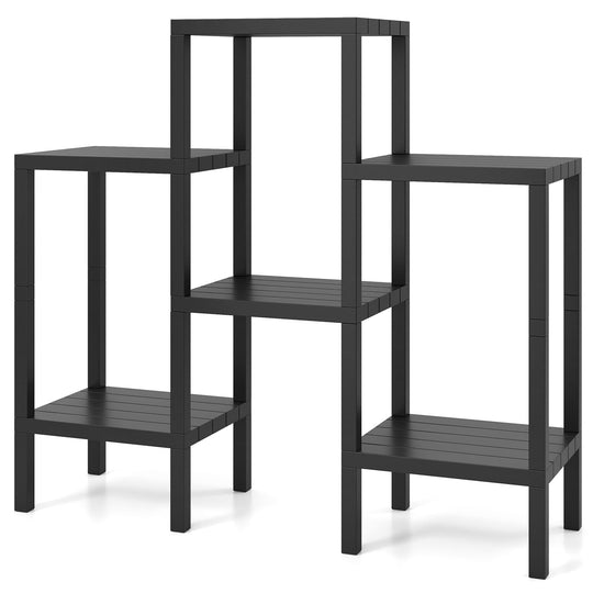 6-Tier Plastic Modular Storage Shelves for Living Room and Kitchen