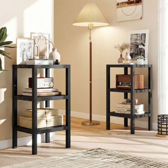 6-Tier Plastic Modular Storage Shelves for Living Room and Kitchen