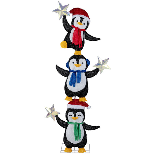 6 ft Pre-lit Penguin Christmas Yard Decoration for Holiday Decor