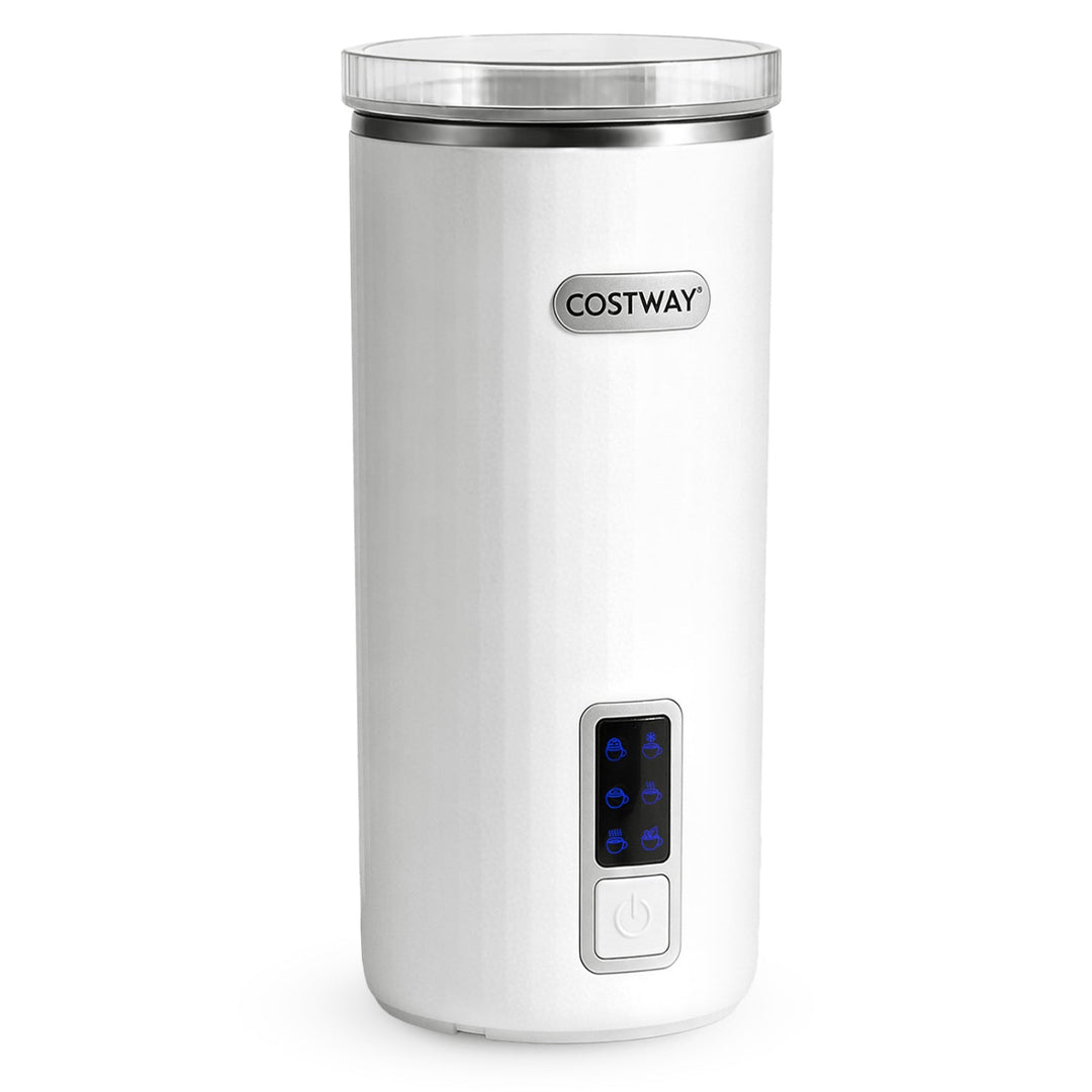 Electric Milk Frother and Steamer 6-in-1 Stainless Steel