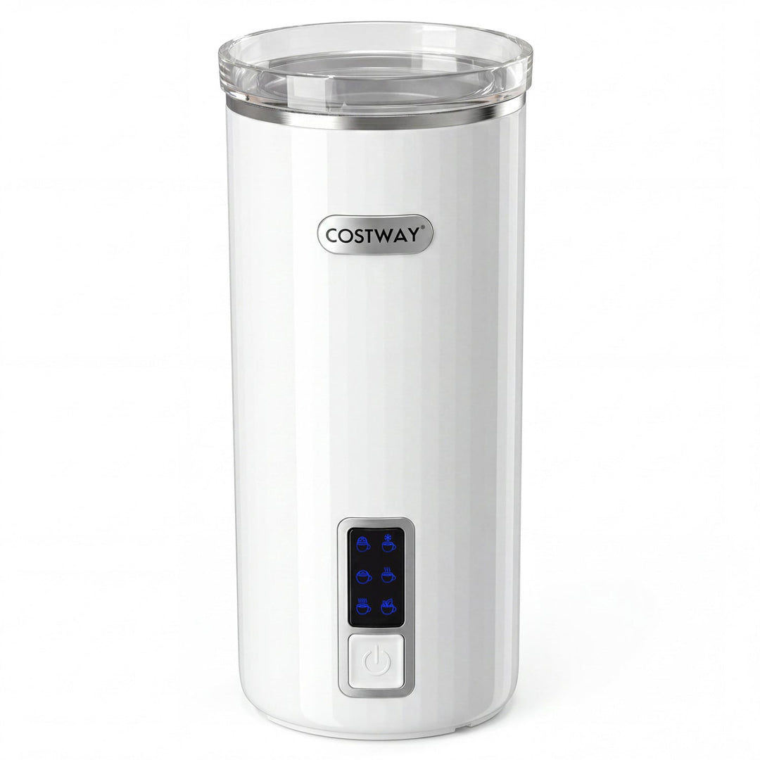 Electric Milk Frother and Steamer 6-in-1 Stainless Steel
