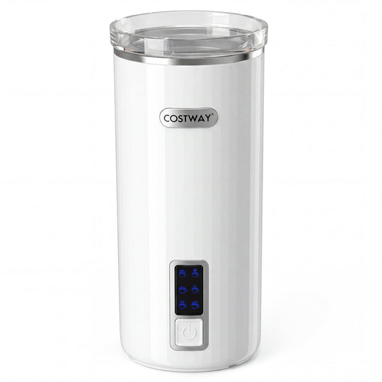 Electric Milk Frother and Steamer 6-in-1 Stainless Steel