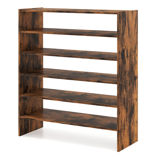 6-tier Shoe Rack with Anti-tipping Device for Entryway