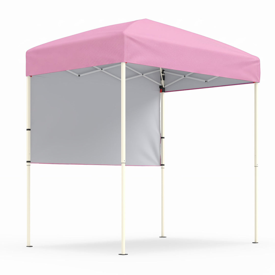 Pop-Up Canopy Tent 6x4 ft with Half Sidewall