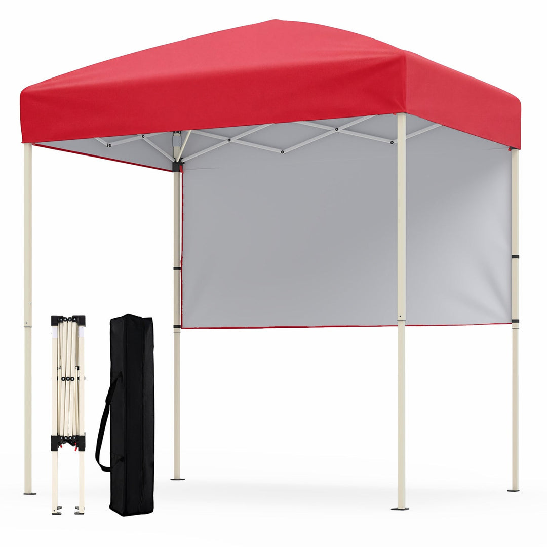 Pop-Up Canopy Tent 6x4 ft with Half Sidewall