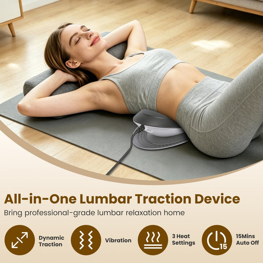 Electric Lumbar Traction Device with Heat & Massage