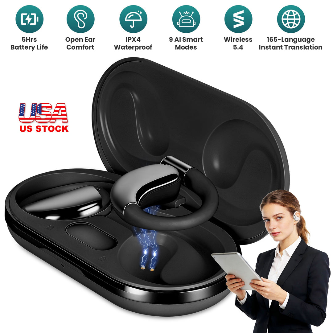 AI Translation Earbuds with 165 Languages & Real-Time Audio