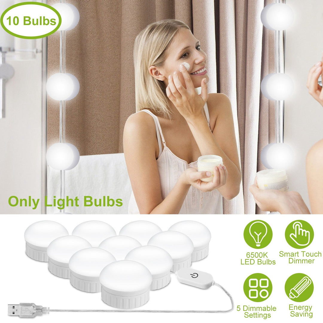 LED Vanity Mirror Lights Kit 6500k Dimmable Makeup Mirror Lights for Vanity Table Bathroom Dressing Room
