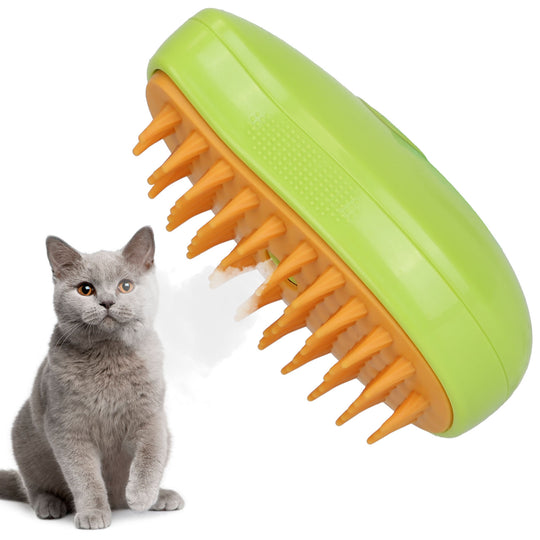 GBruno 3 In 1 Cat Grooming Steam Brush