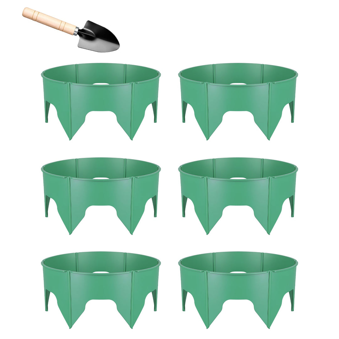 Adjustable Plant Grow Rings 10in with Hand Shovel - 12 Pack