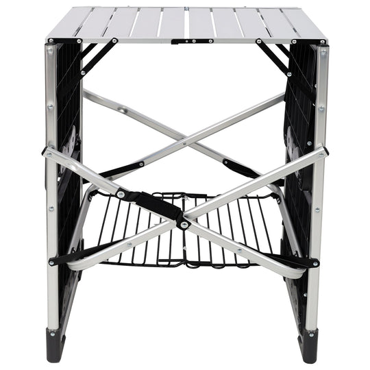 Folding Camping Kitchen Table with Heat-Resistant Top