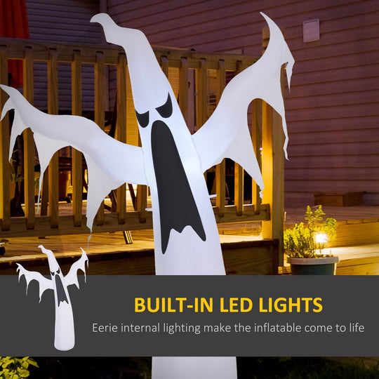 6 FT Halloween Inflatable Ghost with LED Lights