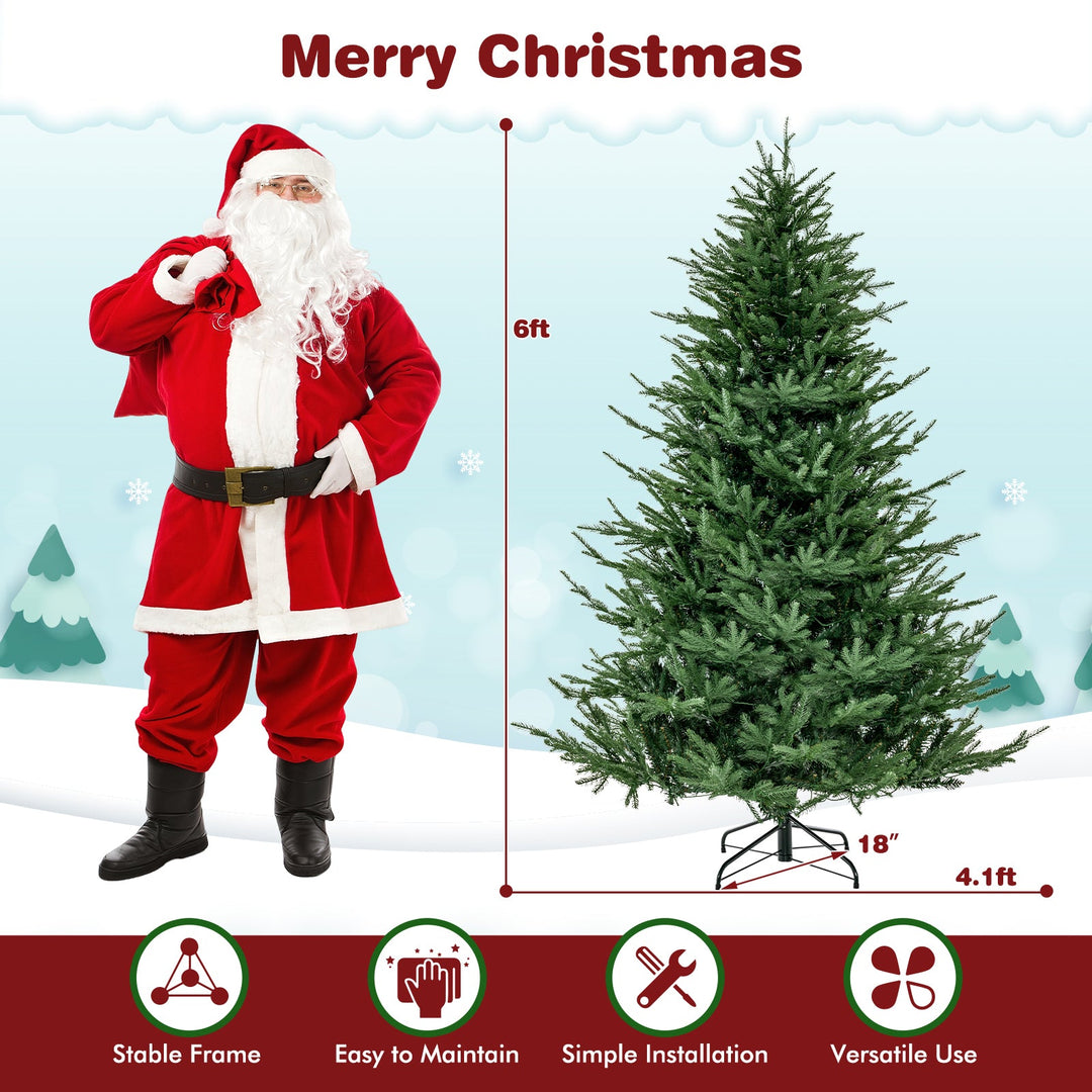 Pre-lit Christmas Tree with 280 Warm White LED Lights and 8 Lighting Modes