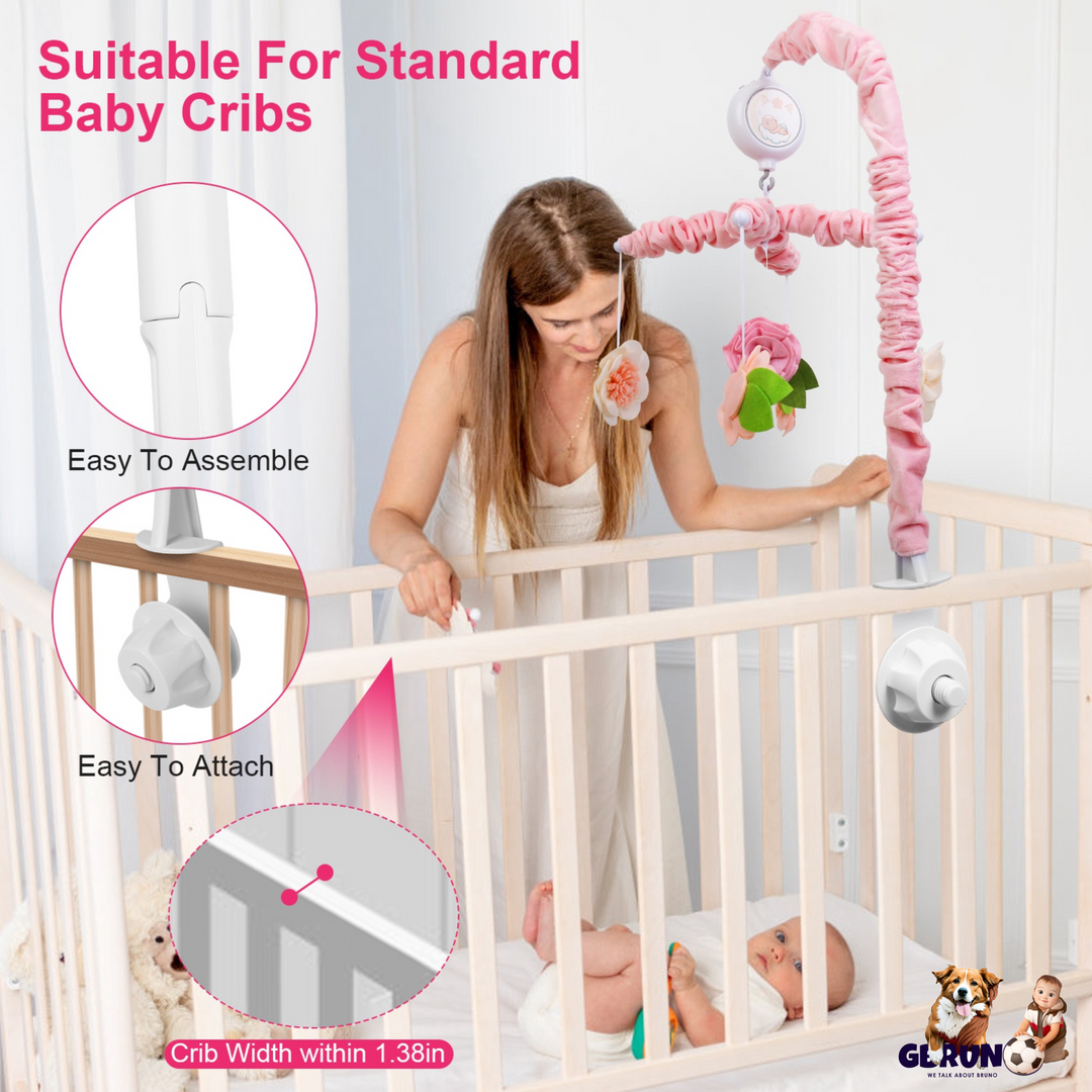 GBruno Musical Crib Mobile for Girls