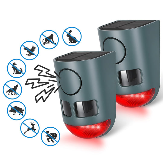 Solar Animal Repeller with Motion Sensor & Ultrasonic Sound