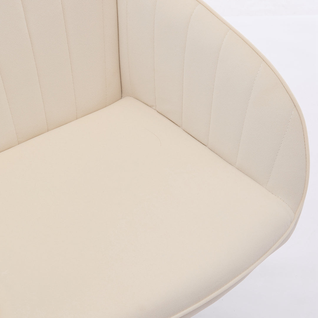 Ergonomic Office Chair with Memory Foam Cushion Corduroy Upholstered Desk Chair Adjustable Swivel Rolling Chair 300LBS M