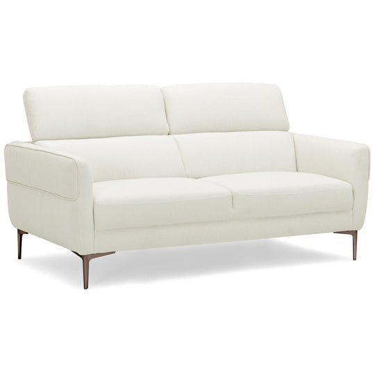 72.5 Inch Modern Fabric Loveseat Sofa Couch with Adjustable Headrest