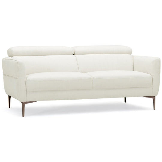 72.5 Inch Modern Fabric Loveseat Sofa Couch with Adjustable Headrest