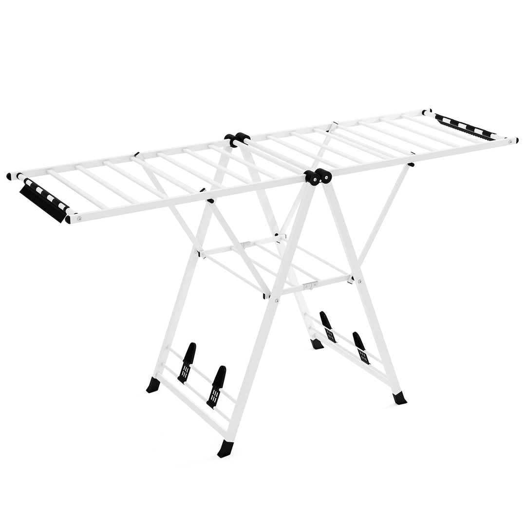 72.5 Inches Clothes Drying Rack with Height Adjustable Wings