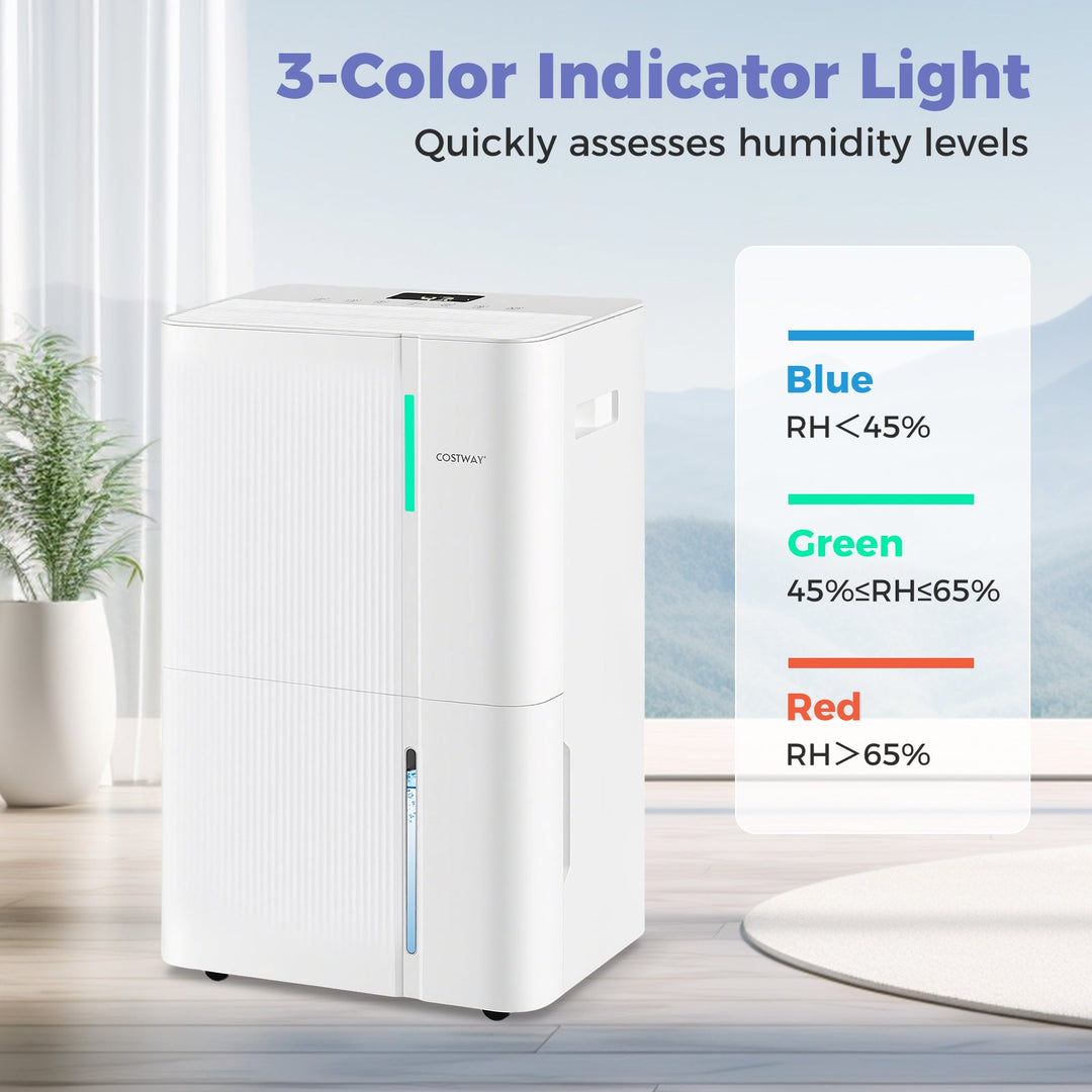 74/96 Pints Dehumidifier for Home 4500/5500 Sq. Ft Dehumidifier with 3 Modes