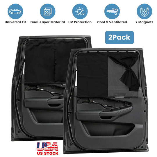 Magnetic Car Window Shades - 3 Adjustable Modes, UV Protection