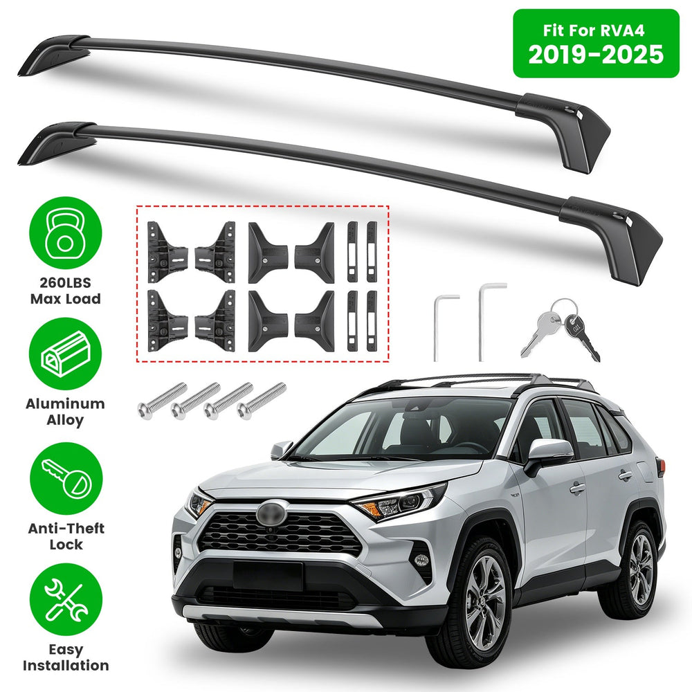 Roof Rack Cross Bars for Toyota RAV4 2019-2025 Flush Rails