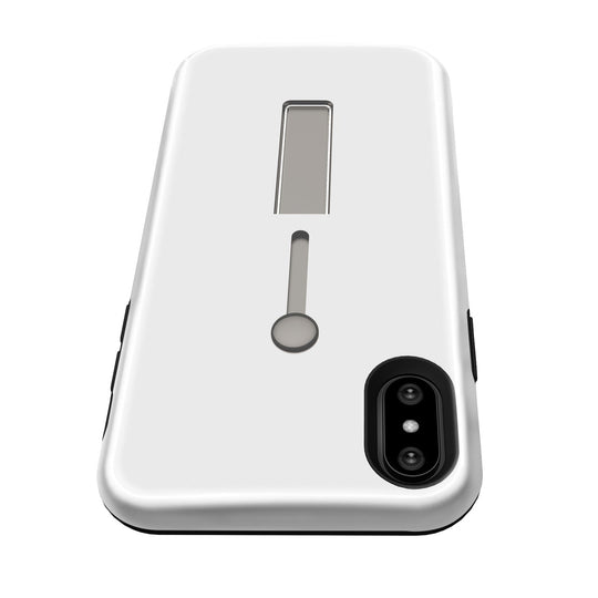 Finger Strap Phone Case for iPhone X Drop-protection Finger Ring Rugged Phone Case with Kickstand Dual Layer Case