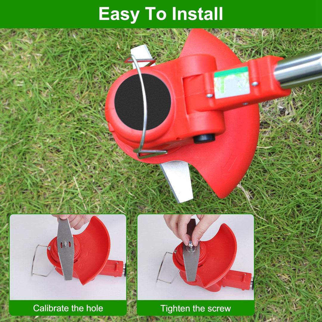 6Pcs High Carbon Steel Alloy Weed Cutter Attachments 5Pcs Metal Blades 1Pc Circular Saw Blade 6in Suitable for Weed Trimming Bush Pruning Tree Cutting