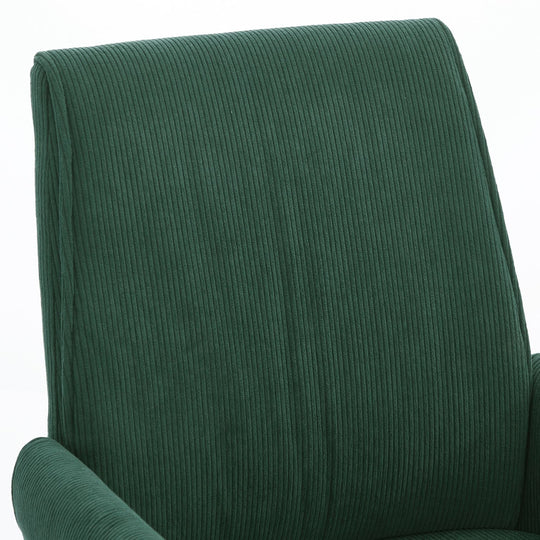 Mid-Back Velvet Office Chair with Memory Foam Cushion