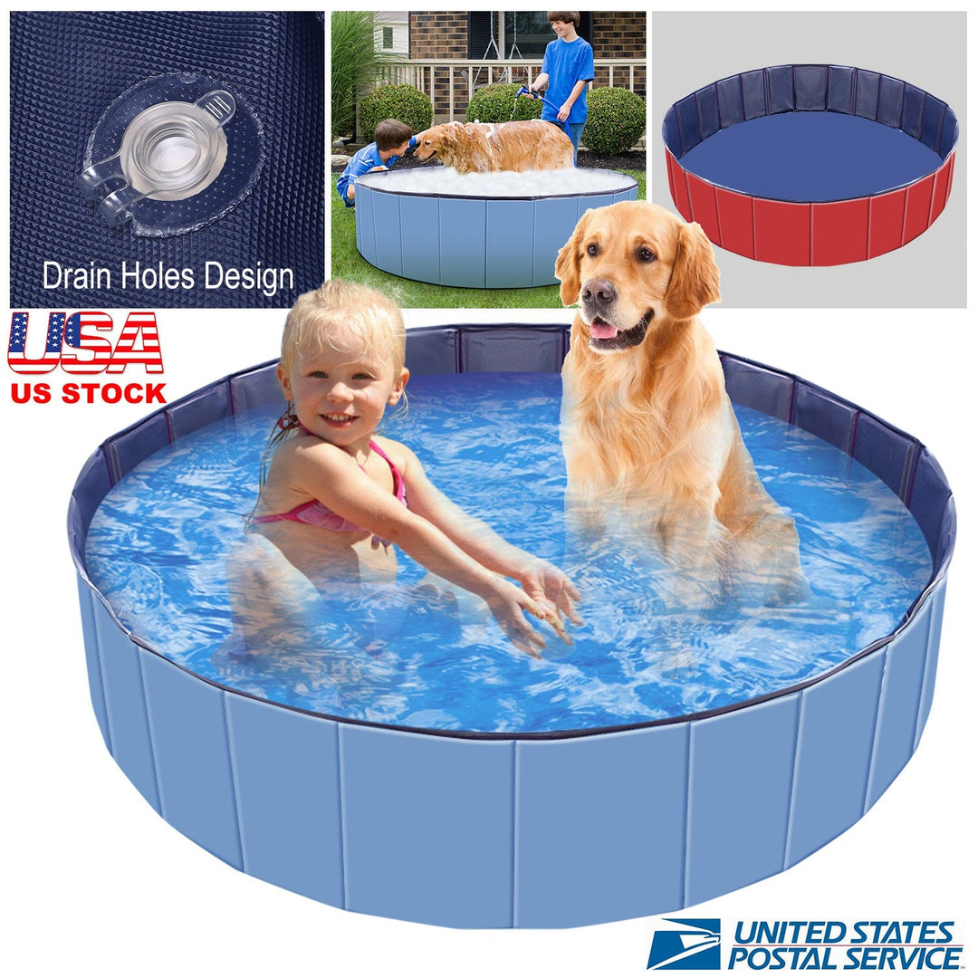 Foldable Pet Swimming Pool - Portable PVC - Gbruno