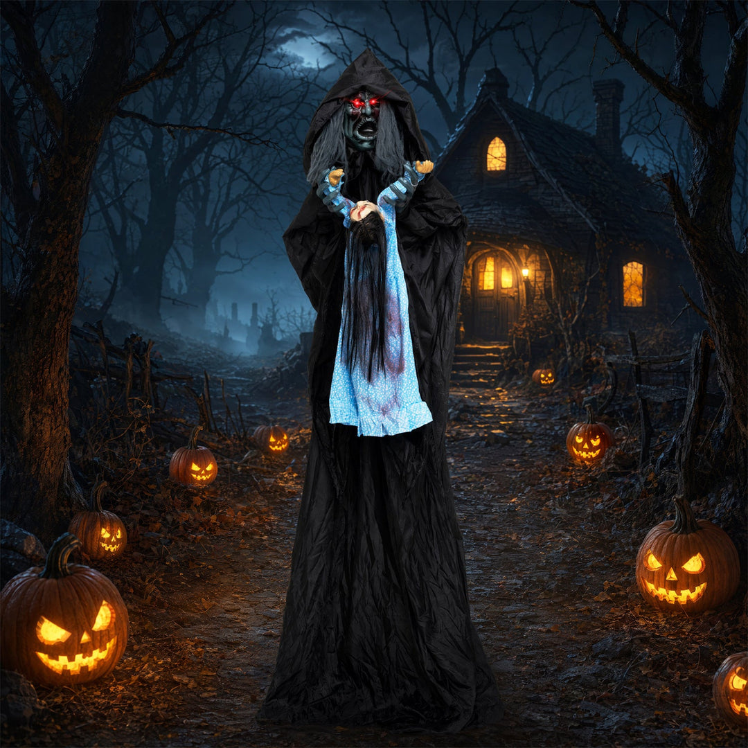 Animated Halloween Soul Sucker Decoration 7.2 ft Tall