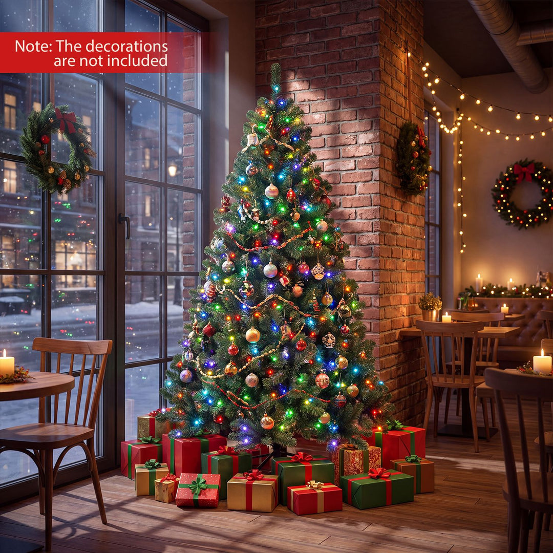 7.5/6 FT Smart Pencil Christmas Tree with Remote APP & RGB Lights Music Sync-6FT