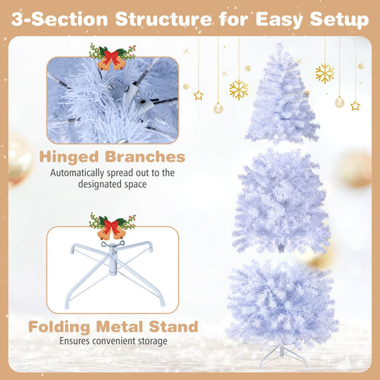 7.5 FT Smart Pencil Christmas Tree with Remote and APP