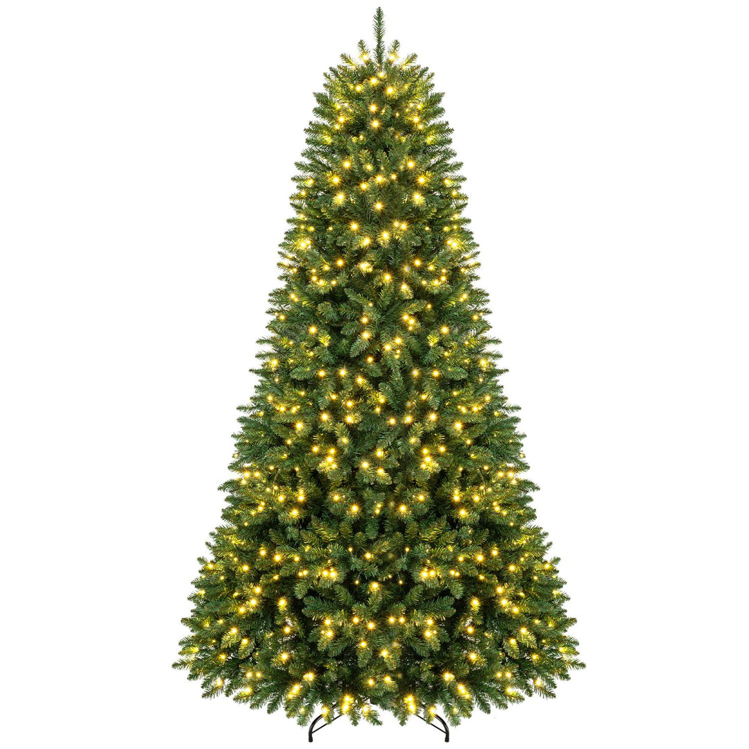 Premium Hinged Artificial Fir Christmas Tree with LED Lights