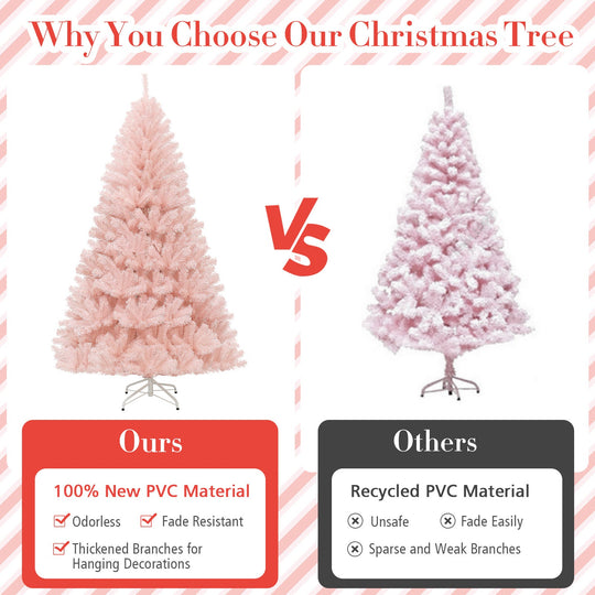 6/7 Feet Artificial Christmas Tree Hinged Full Fir Tree