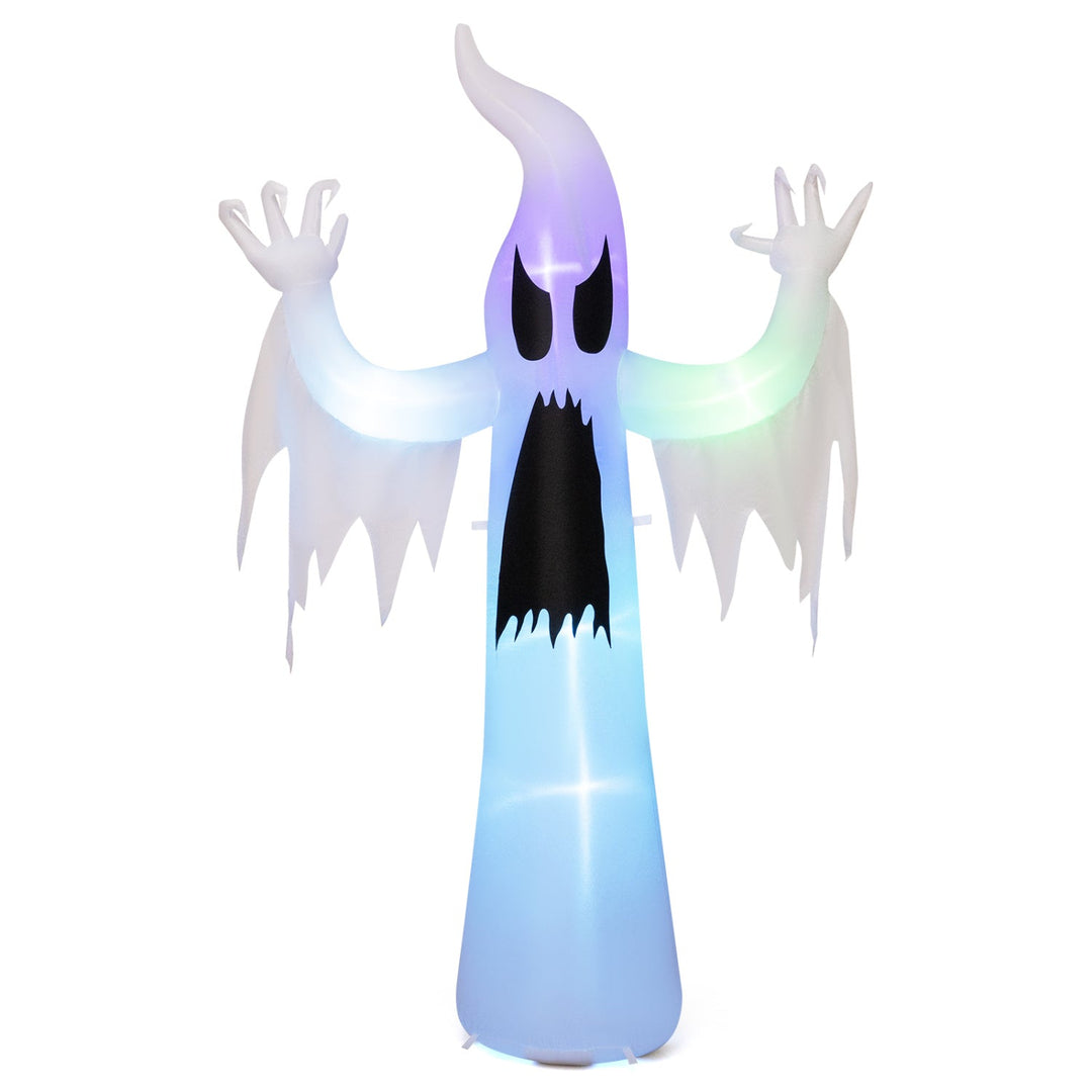 Halloween Inflatable Ghost 7.7 FT with RGB LED Lights