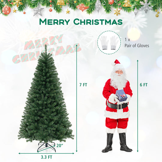 Pre-Lit Artificial Christmas Tree with LED Lights