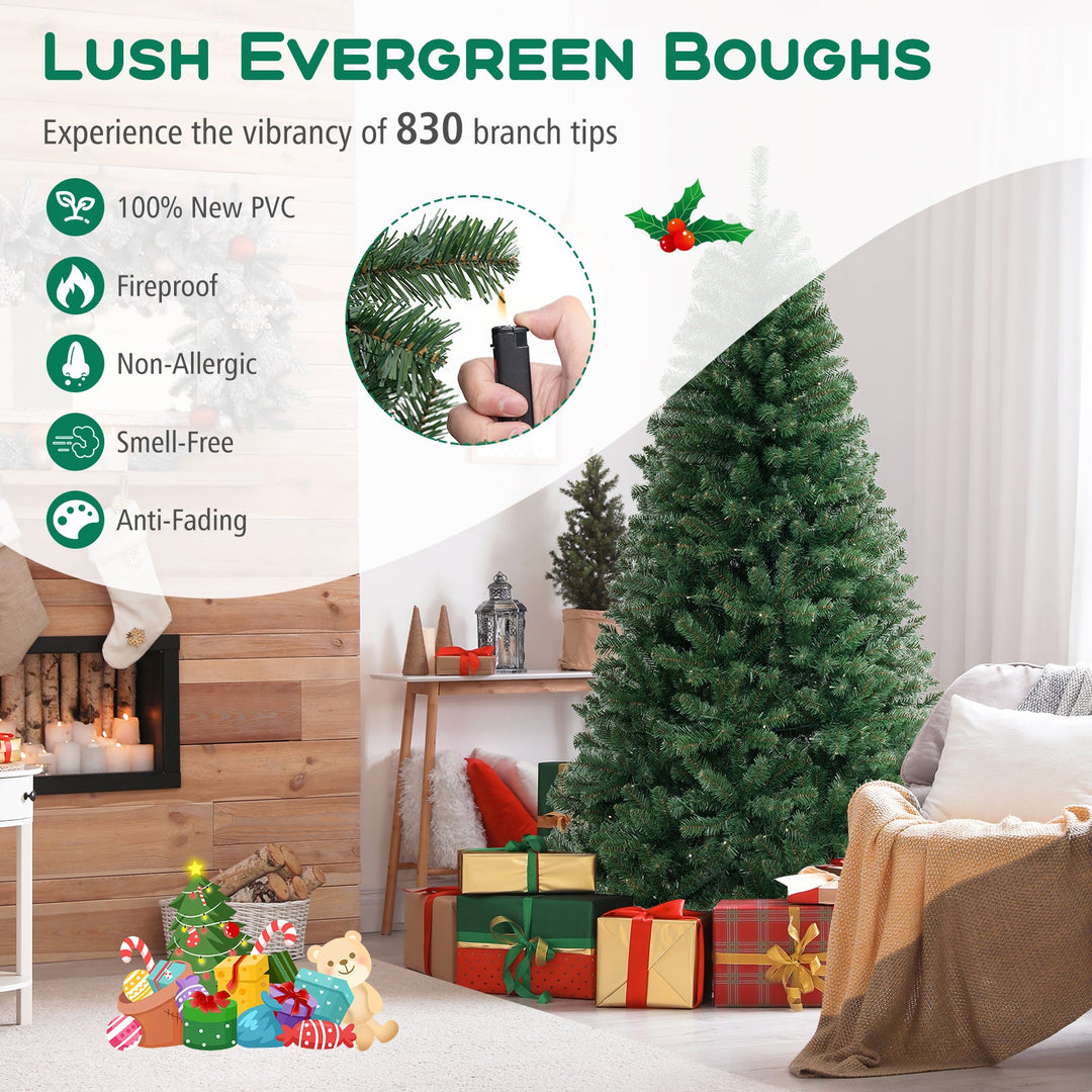 Pre-Lit Artificial Christmas Tree with LED Lights