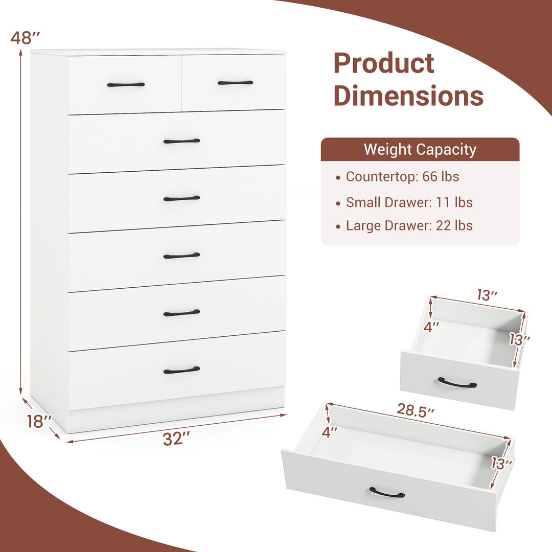 Wooden Chest of Drawers with Anti