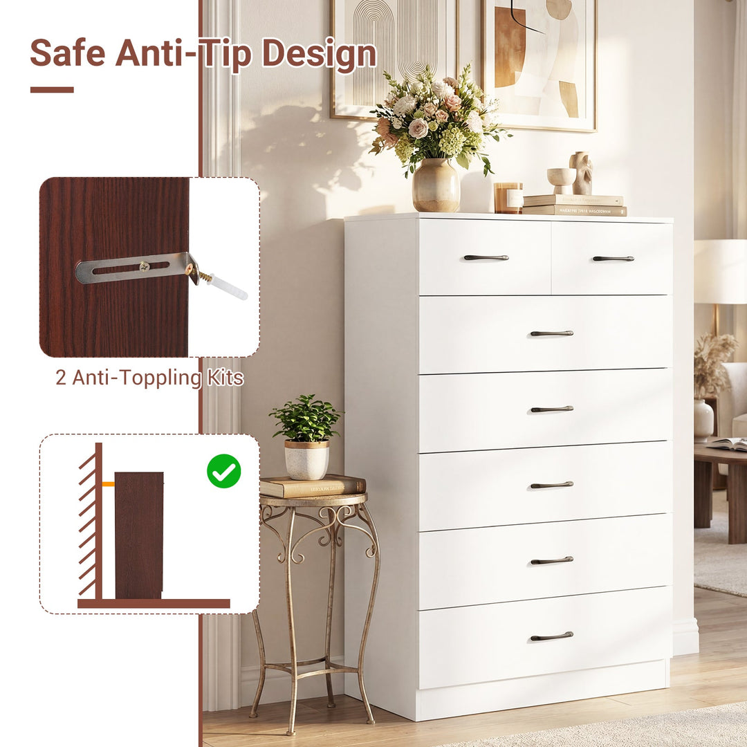 Wooden Chest of Drawers with Anti