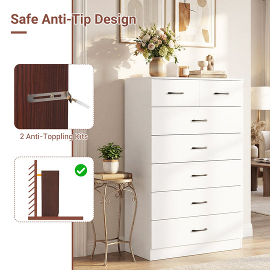 Wooden Chest of Drawers with Anti