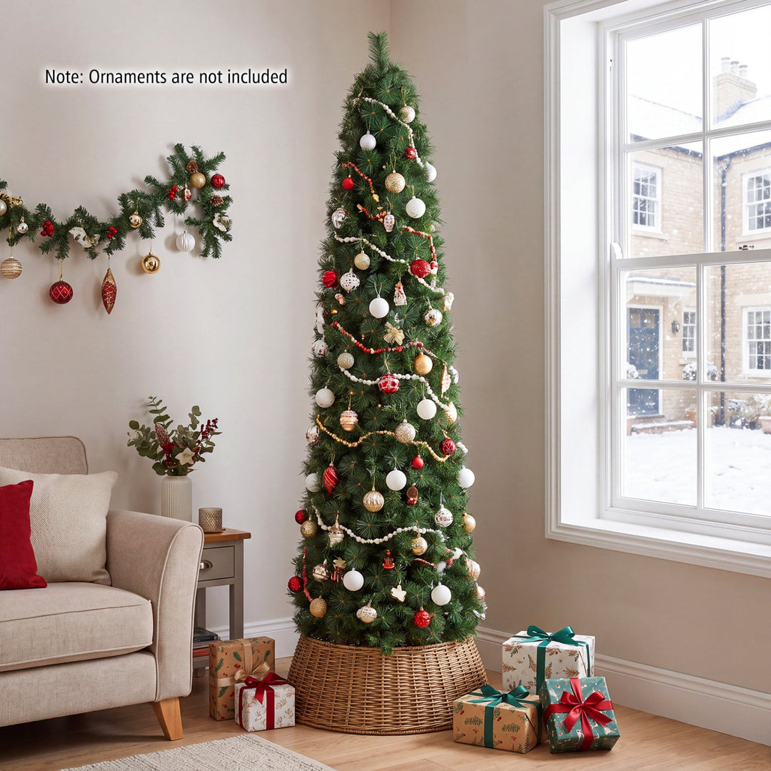 8 FT Artificial Pine Christmas Tree with 575 Branch Tips