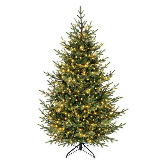 6 FT Pre-Lit Artificial Christmas Tree with 240 LED Lights