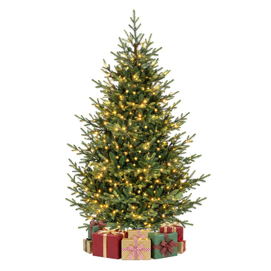 6 FT Pre-Lit Artificial Christmas Tree with 240 LED Lights