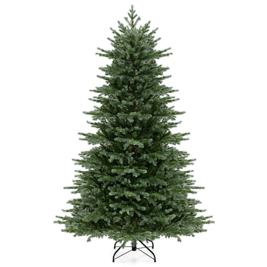 5/6/7 Feet Artificial Christmas Tree with 1426/2116/3156 Lush PVC and 200/300/400 Warm White LED Lights